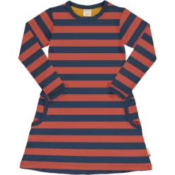 MAXOMORRA - DRESS LS STRIPE - LANGARMKLEID STREIFEN