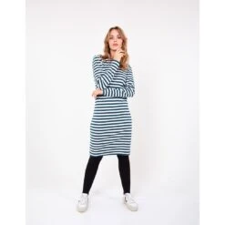 DANEFAE - DANEEMMI DRESS - Damen Kleid - Deep Ocean/Chalk -Schicke Mode Verkauf Danefae Ladies FW1920 175 of 306 1280x1280