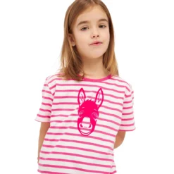 DERBE - SWEETDONKEY_STRIPED - KINDER T- SHIRT - PINK GLOW -Schicke Mode Verkauf K 104 TSFL Sweetdonkeypinkglo0360 040 cb55d994 e296 45a9 b8be 22f7b390ecce 1800x1800 Kopie 1280x1280