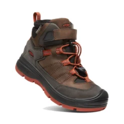 KEEN - REDWOOD MID WP - KINDER OUTDOORSCHUH - COFFEE BEAN/PICANTE -Schicke Mode Verkauf KEEN REDWOOD COFFEE 3 1280x1280