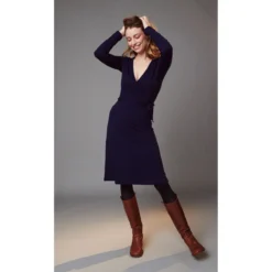 LILY BALOU - ETTA WRAP DRESS - DAMEN WICKELKLEID - PATRIOT-BLUE -Schicke Mode Verkauf LBWF20206882 1280x1280
