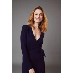 LILY BALOU - ETTA WRAP DRESS - DAMEN WICKELKLEID - PATRIOT-BLUE -Schicke Mode Verkauf LBWF20206888 1280x1280