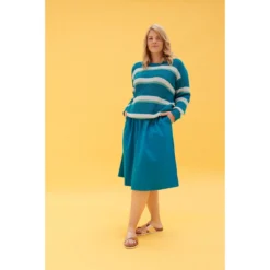 LILY BALOU - UMA SKIRT - DAMEN ROCK - OCEAN DEPTHS -Schicke Mode Verkauf LilyBalou 26 06 22134670 1280x1280