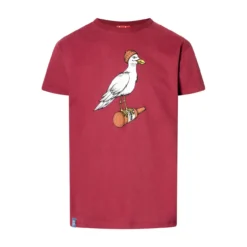 DERBE - STURMMÖWE - HERREN KURZARM T- SHIRT - TIBETAN RED