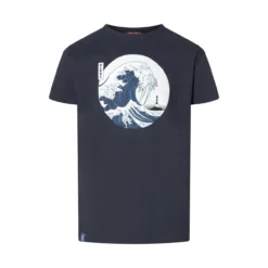 DERBE - WELLENROSS - HERREN KURZARM T- SHIRT - JET BLACK