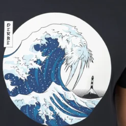 DERBE - WELLENROSS - HERREN KURZARM T- SHIRT - JET BLACK -Schicke Mode Verkauf M 04 TS Wellenross 20jet 20black 200920 040 1280x1280