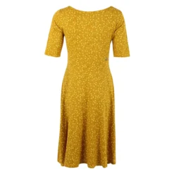 DANEFAE - ORGANIC - DANECHARLOTTE VISCOSE DRESS - DAMEN KLEID - OCCER FLEURIE -Schicke Mode Verkauf ORG DANECHARLOTTE VISCOSE SLUB DRESS OCCER FLEURIE 6 1280x1280