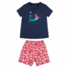 FRUGI - FEARNE PJS - KURZER MÄDCHEN SCHLAFANZUG - INDIGO/MERMAID