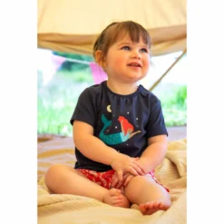 FRUGI - FEARNE PJS - KURZER MÄDCHEN SCHLAFANZUG - INDIGO/MERMAID -Schicke Mode Verkauf PJS203IMM 2 1280x1280