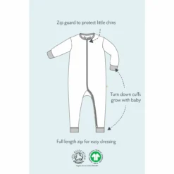 FRUGI - ZELAH ZIP UP ROMPER - WEICHER BABY OVERALL -Schicke Mode Verkauf RPS202MCU 4 4 1280x1280