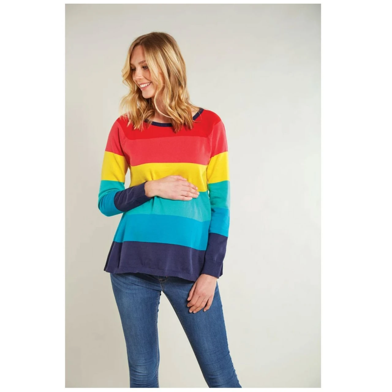 FRUGI - ANYA MATERNITY JUMPER - SCHWANGERSCHAFTS- STRICKPULLOVER - BRIGHT RAINBOW 3 FRUGI - ANYA MATERNITY JUMPER - SCHWANGERSCHAFTS- STRICKPULLOVER - BRIGHT RAINBOW - Image 3