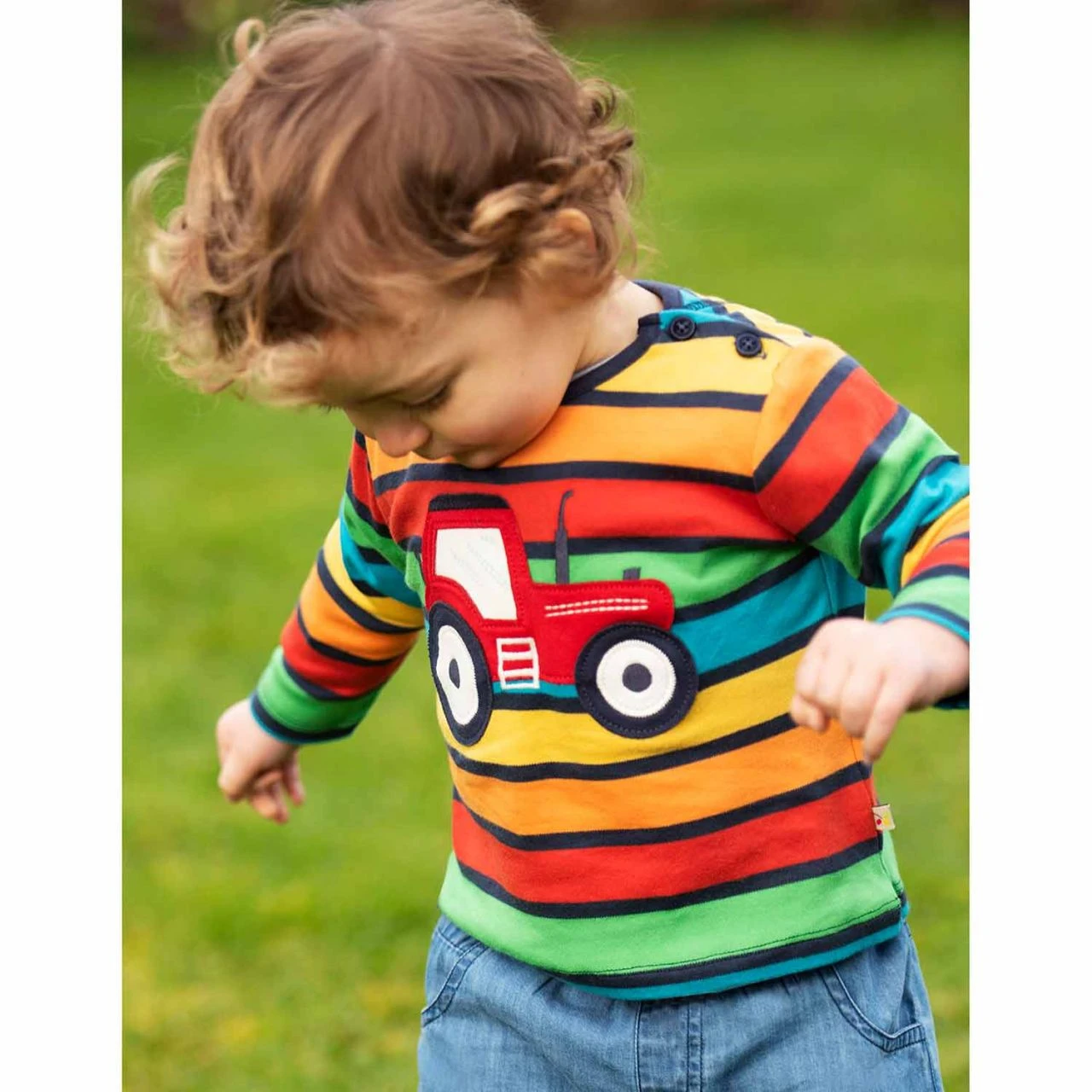 FRUGI - BUTTON APPLIQUE TOP - STREIFEN LANGARMSHIRT MIT KNÖPFEN AM HALSBUND 3 FRUGI - BUTTON APPLIQUE TOP - STREIFEN LANGARMSHIRT MIT KNÖPFEN AM HALSBUND - Image 3