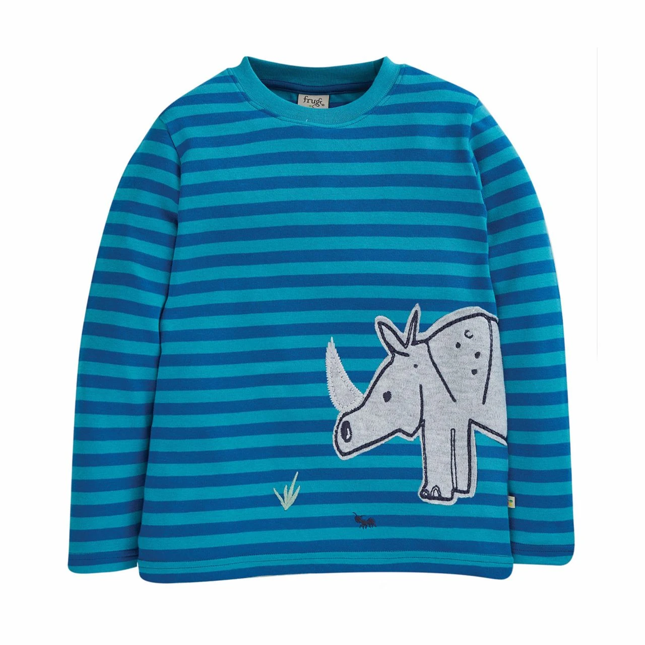 FRUGI - FELIX WRAP AROUND TOP - BIO LANGARMSHIRT MIT SEITLICHER APPLIKATION 1 FRUGI - FELIX WRAP AROUND TOP - BIO LANGARMSHIRT MIT SEITLICHER APPLIKATION