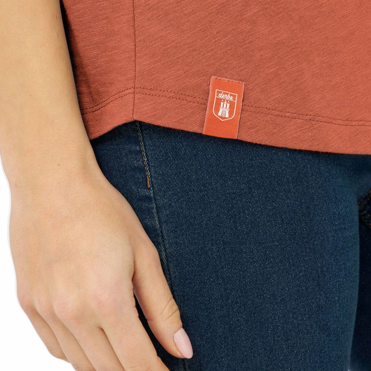 DERBE - MOIN - DAMEN KURZARM T- SHIRT - CINNAMON 4 DERBE - MOIN - DAMEN KURZARM T- SHIRT - CINNAMON - Image 4