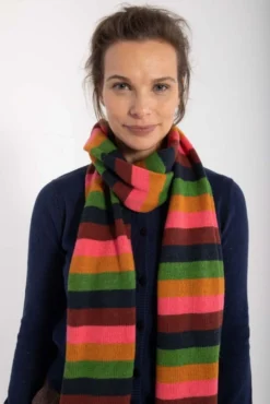 DANEFAE - DANEBOA SCARF - DAMEN STRICKSCHAL - TONIC STRIPE -Schicke Mode Verkauf danefae ladies fw2022 23 728 1280x1280