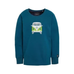 ELKLINE - BULLIBUS - KINDER SWEAT PULLOVER VW - BLUE CORAL