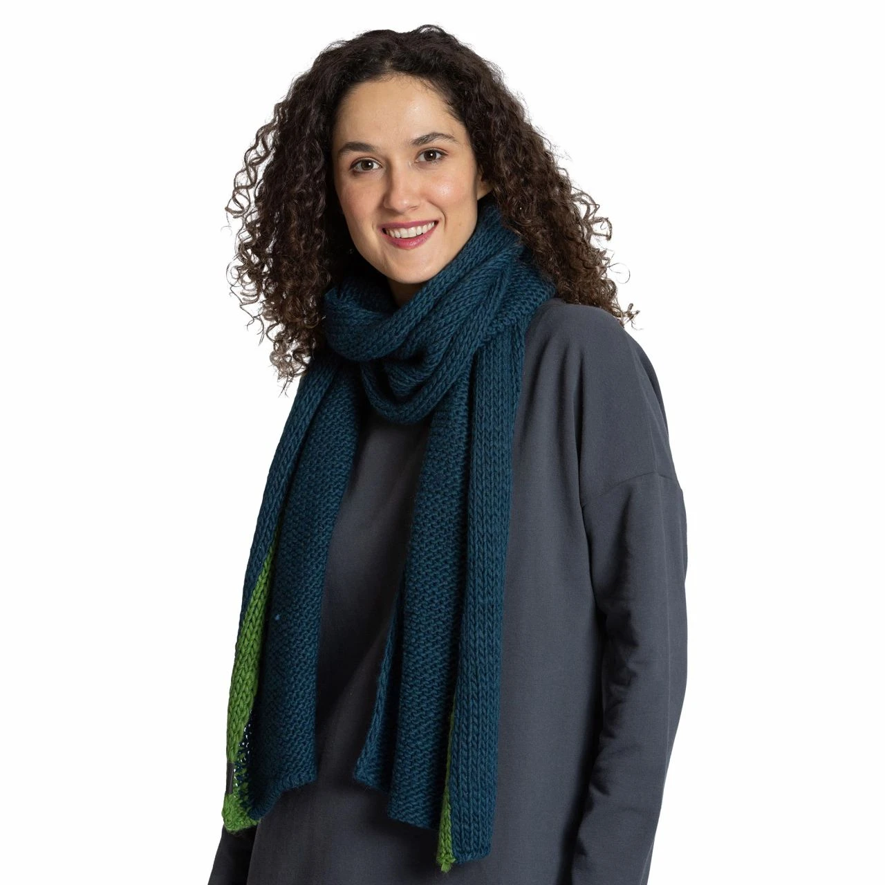 ELKLINE - WRAPPED - DAMEN SCHAL - PETROL JADE 2 ELKLINE - WRAPPED - DAMEN SCHAL - PETROL JADE - Image 2