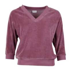FROY & DIND - SWEATER BONNIE VELVET - DAMEN OBERTEIL - MAUVE