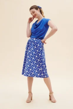 LILY BALOU - ISLA DRAPPED TOP - DAMEN KURZARM OBERTEIL -Schicke Mode Verkauf lb woman ss2137318 1 1280x1280