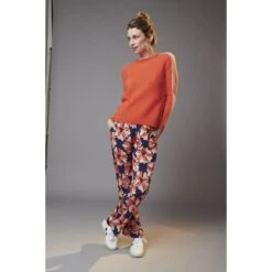 LILY BALOU - ALVARA TROUSERS - DAMEN HOSE - BIG-FLOWER -Schicke Mode Verkauf media image import LBWF20207811 1280x1280