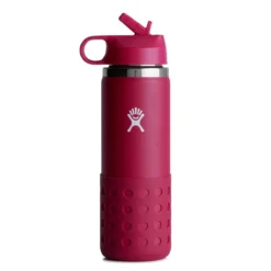 HYDRO FLASK - 20 OZ KIDS WITE MOUTH STRAW LID AND BOOT - ISOLIERTE TRINKFLASCHE 591 ML - SNAPPER