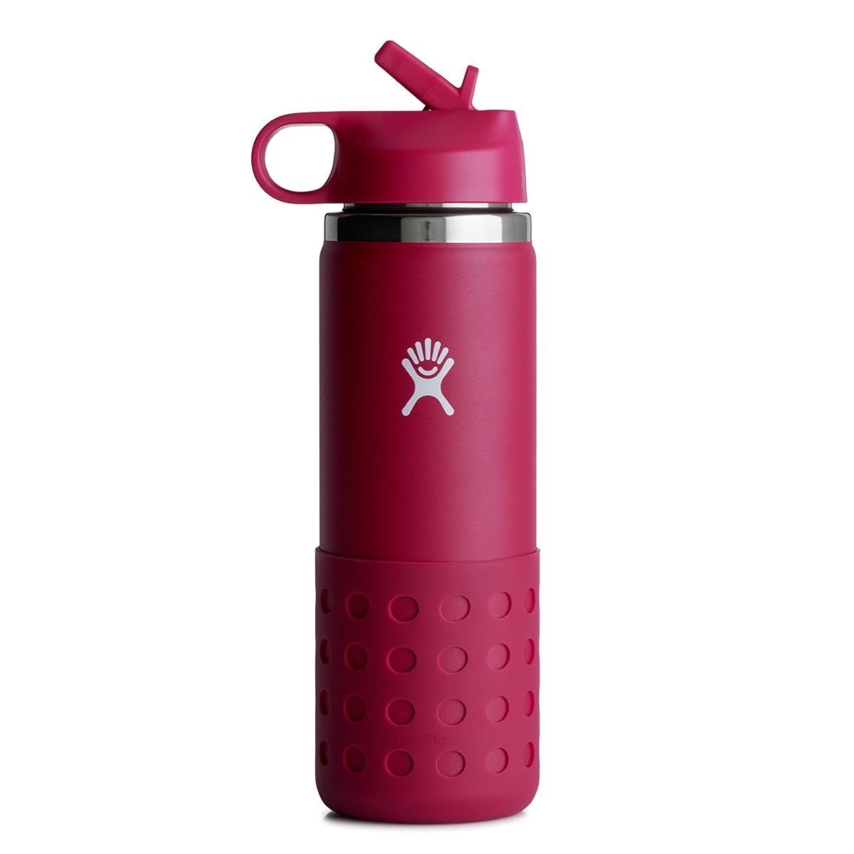 HYDRO FLASK - 20 OZ KIDS WITE MOUTH STRAW LID AND BOOT - ISOLIERTE TRINKFLASCHE 591 ML - SNAPPER 1 HYDRO FLASK - 20 OZ KIDS WITE MOUTH STRAW LID AND BOOT - ISOLIERTE TRINKFLASCHE 591 ML - SNAPPER